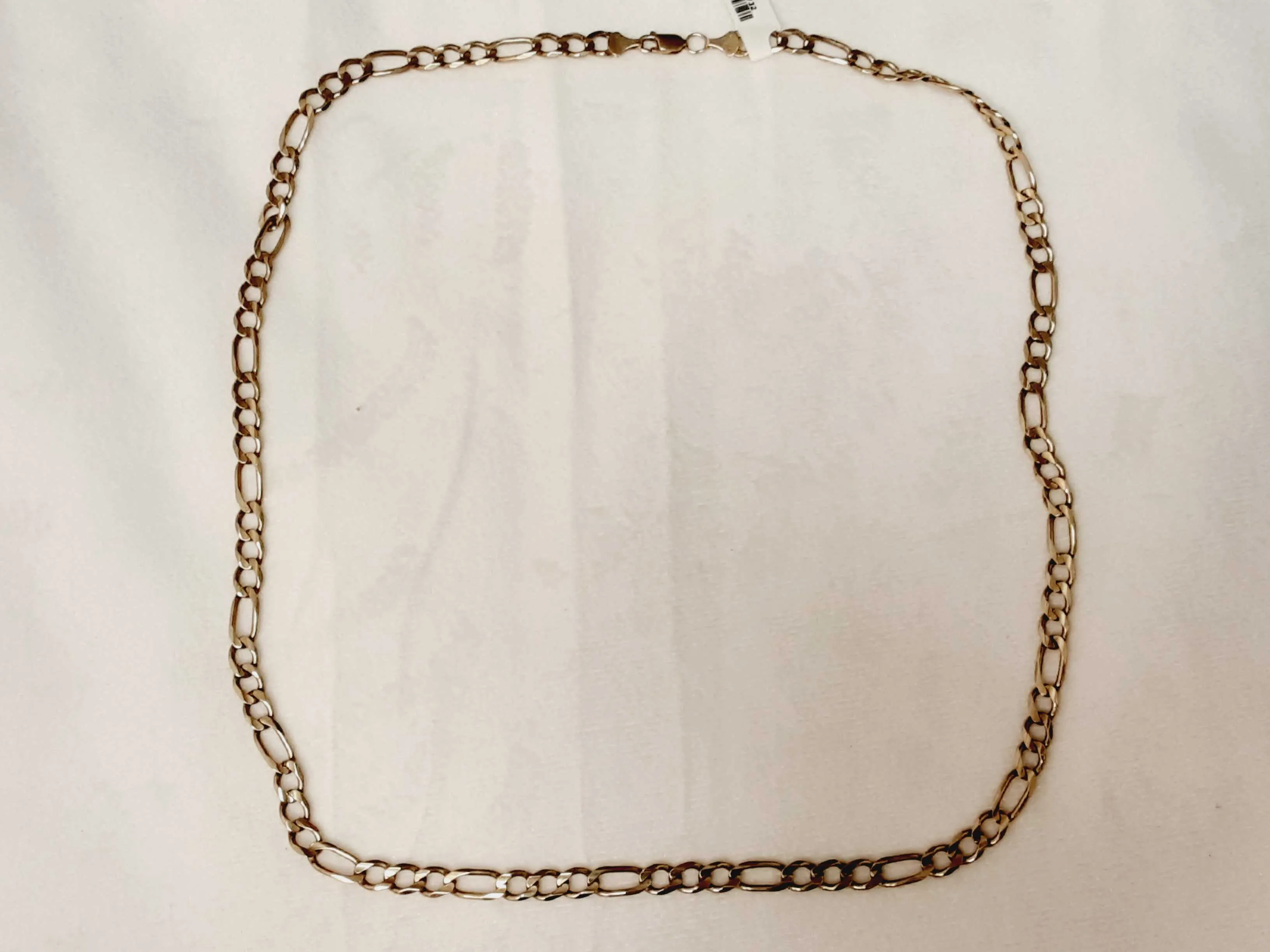 14k Yellow Gold Figaro Chain 24 Inches Long