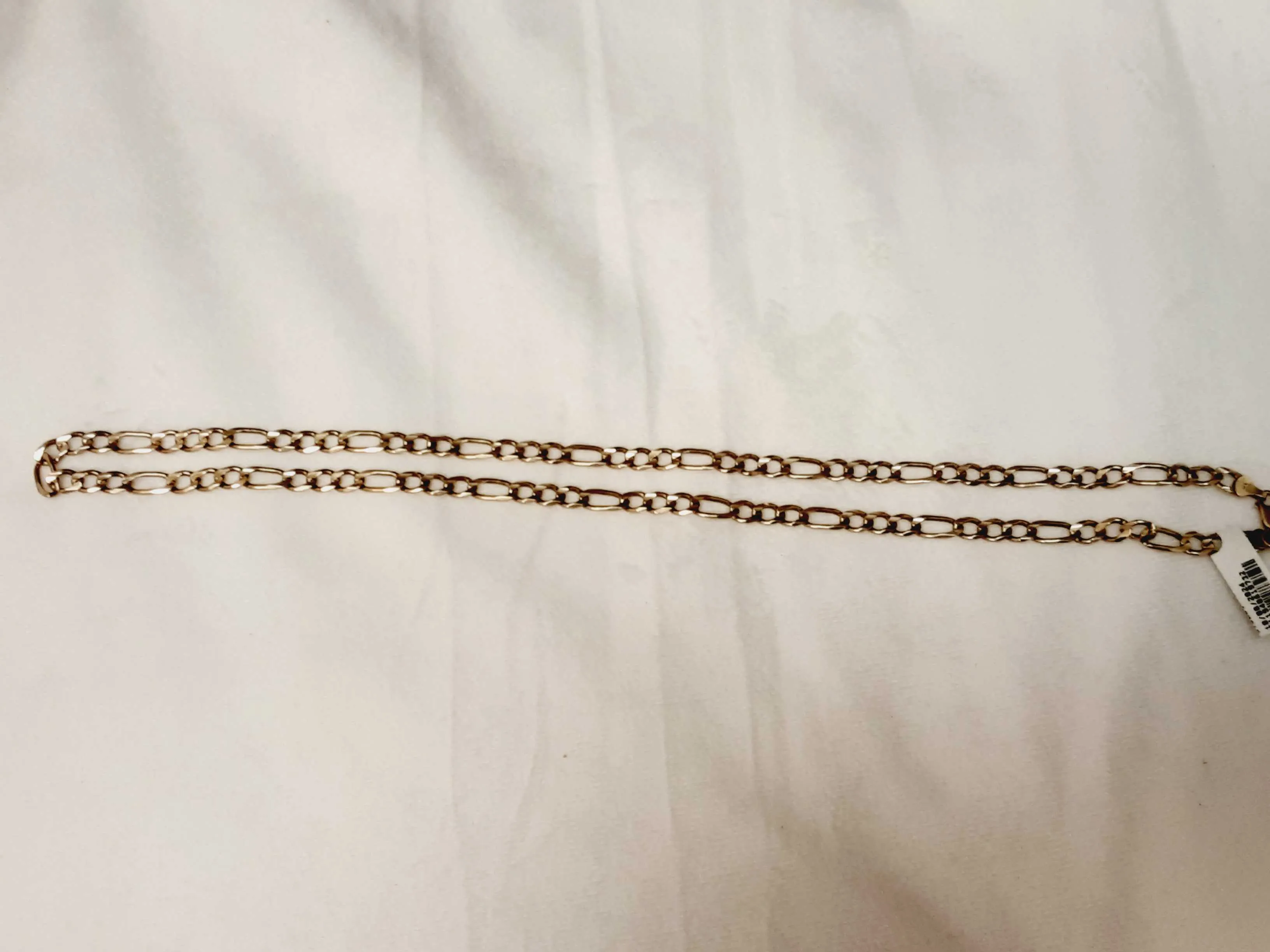 14k Yellow Gold Figaro Chain 24 Inches Long