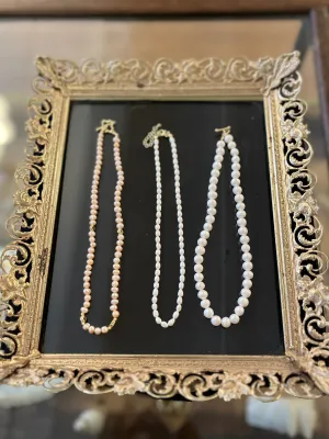 18" Freshwater Pearl Necklace with Goldfilled Clasp