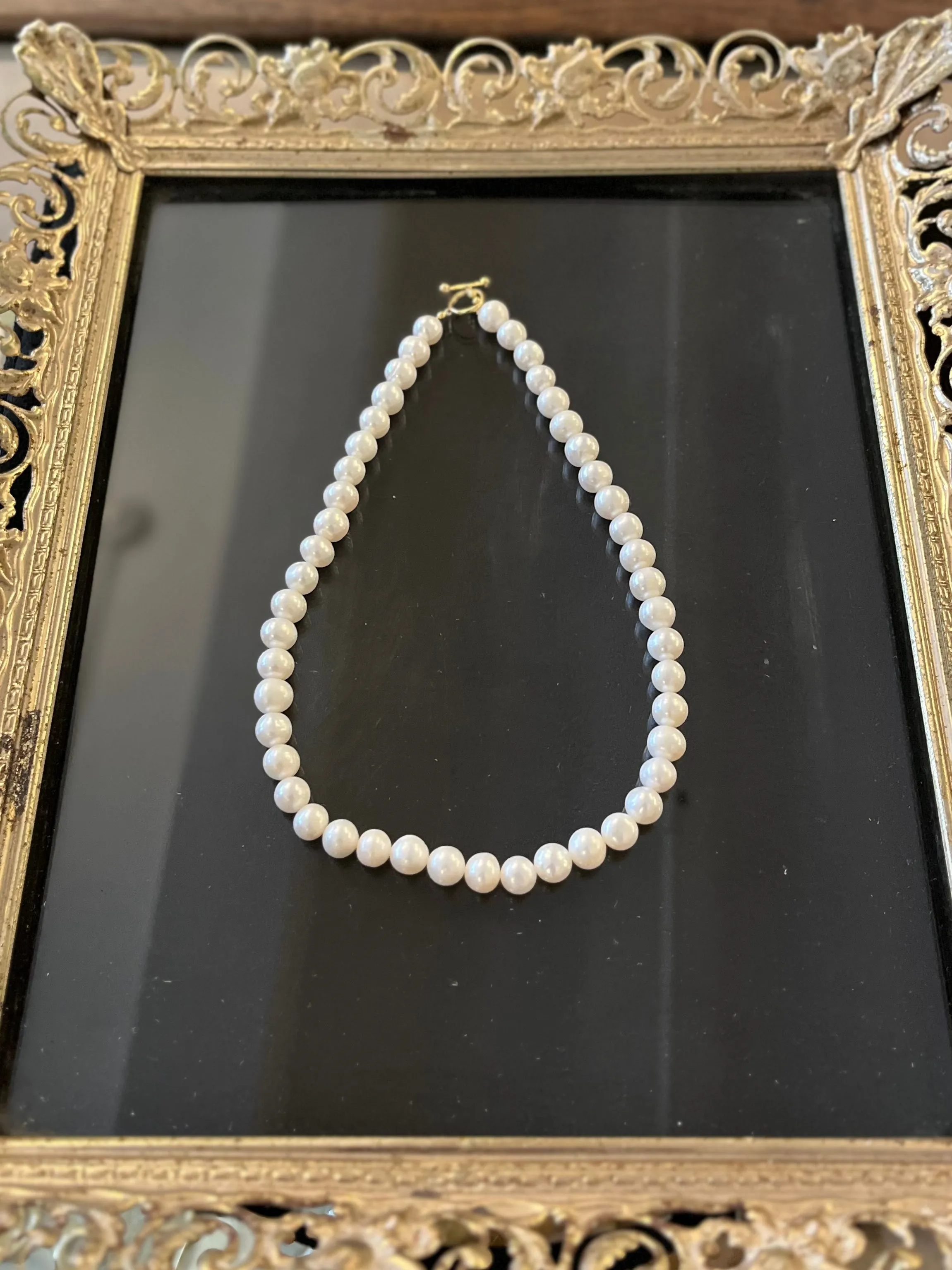 18" Freshwater Pearl Necklace with Goldfilled Clasp