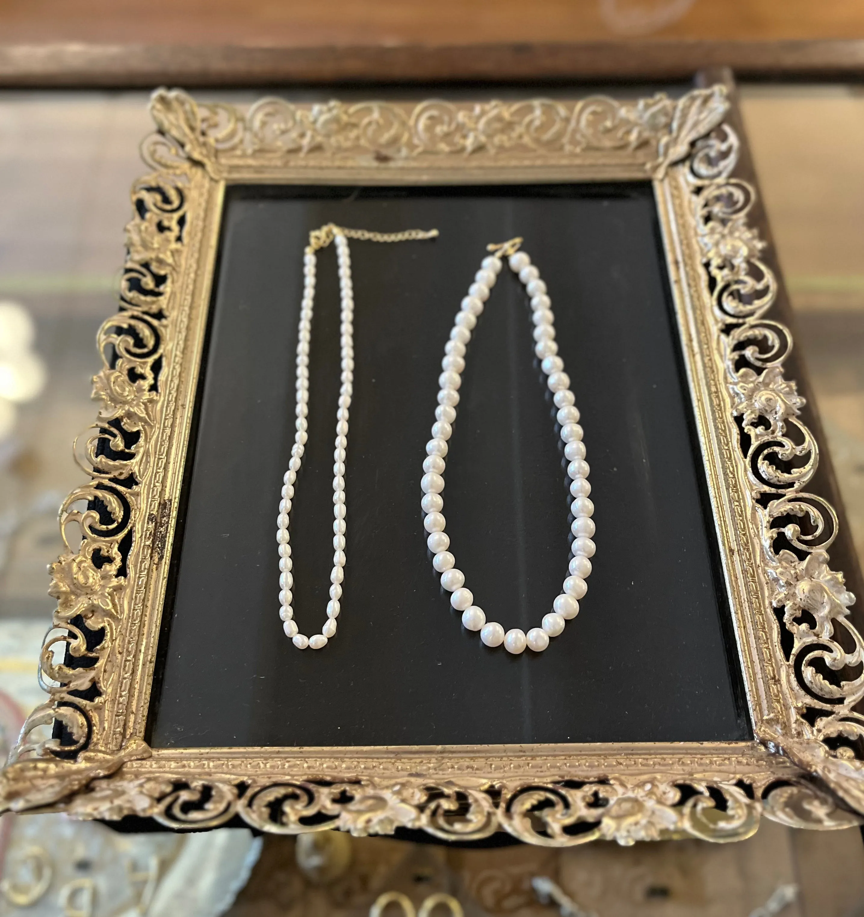 18" Freshwater Pearl Necklace with Goldfilled Clasp