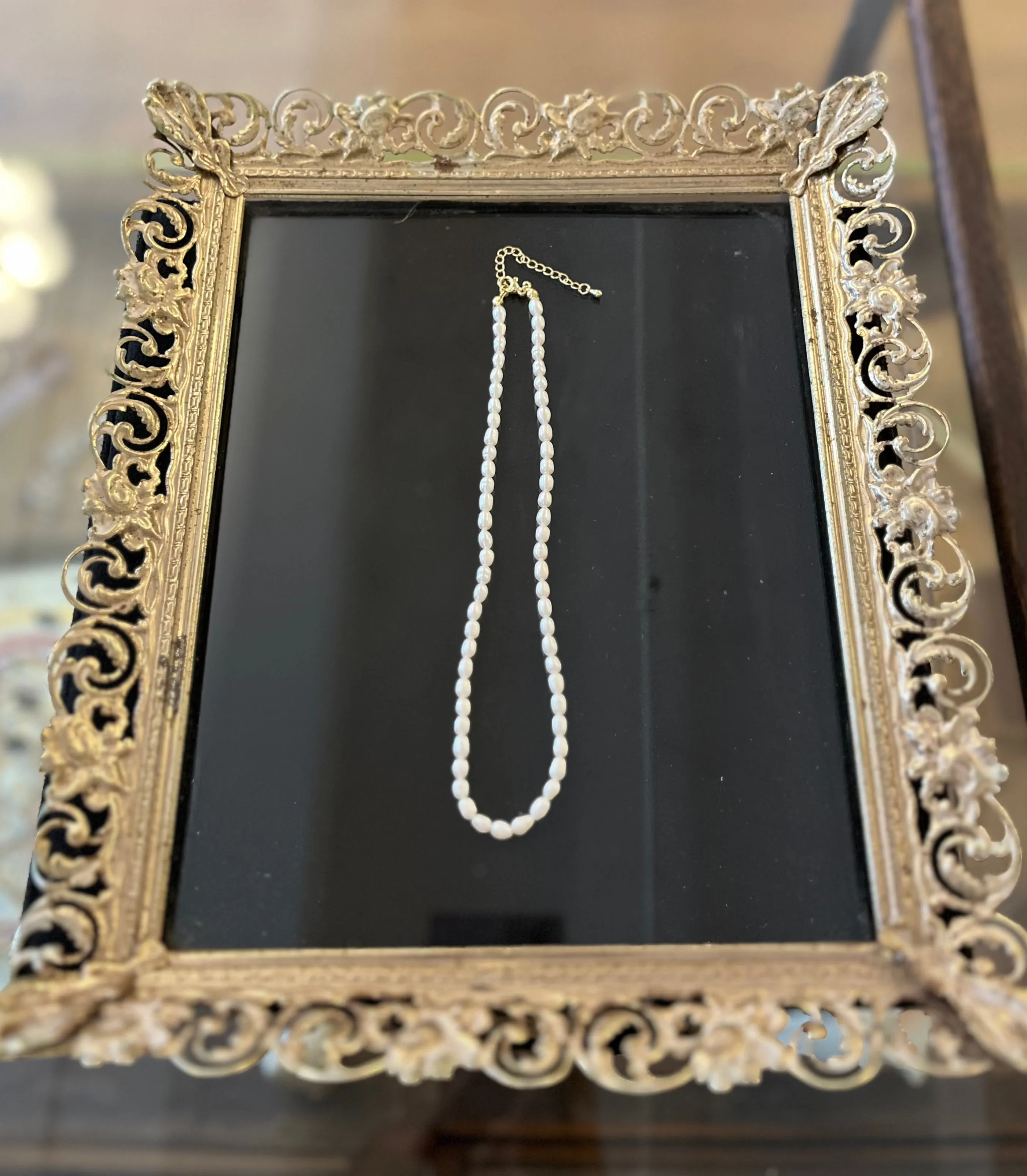 18" Freshwater Pearl Necklace with Goldfilled Clasp