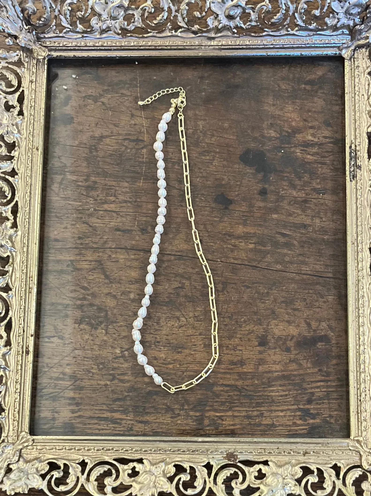 18" Freshwater Pearl Necklace with Goldfilled Clasp