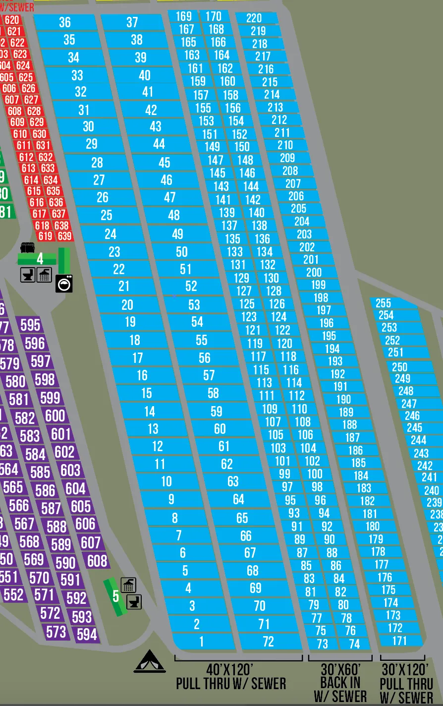 2025 Pan Head RV Park PULL THROUGH (318 - 342)