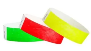 3/4” Tyvek® Solid Color Wristbands