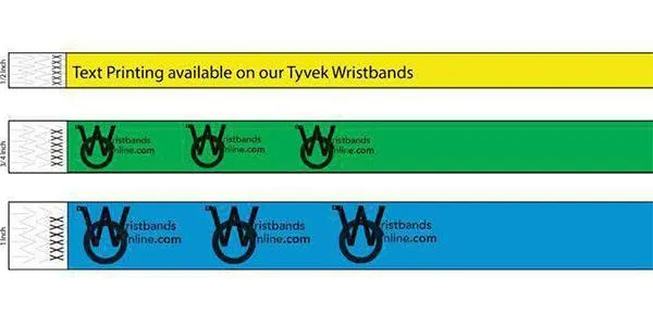 3/4" Standard Wristbands Solid Colors