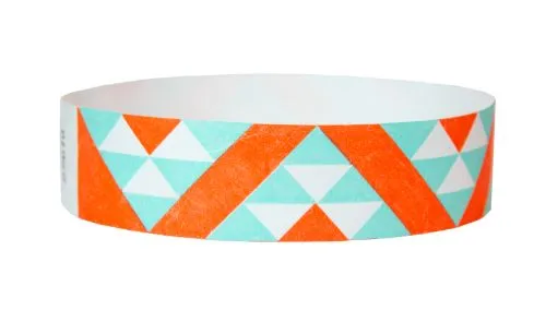 3/4" Tyvek® Wristbands - Aztec