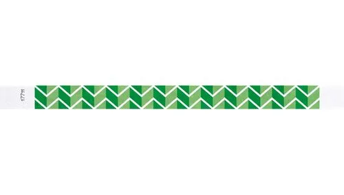 3/4" Tyvek® Wristbands - Zig Zags