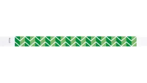 3/4" Tyvek® Wristbands - Zig Zags