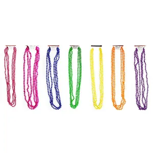 3pk Neon Beads Necklace