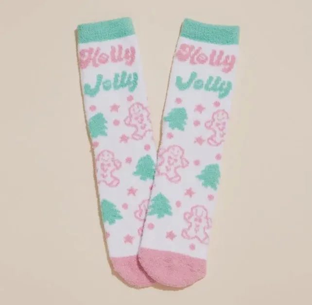 Accessories/Gifts - Holly Jolly Christmas Gift Socks, 4 Pairs