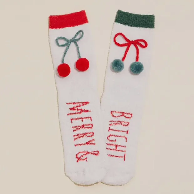 Accessories/Gifts - Holly Jolly Christmas Gift Socks, 4 Pairs