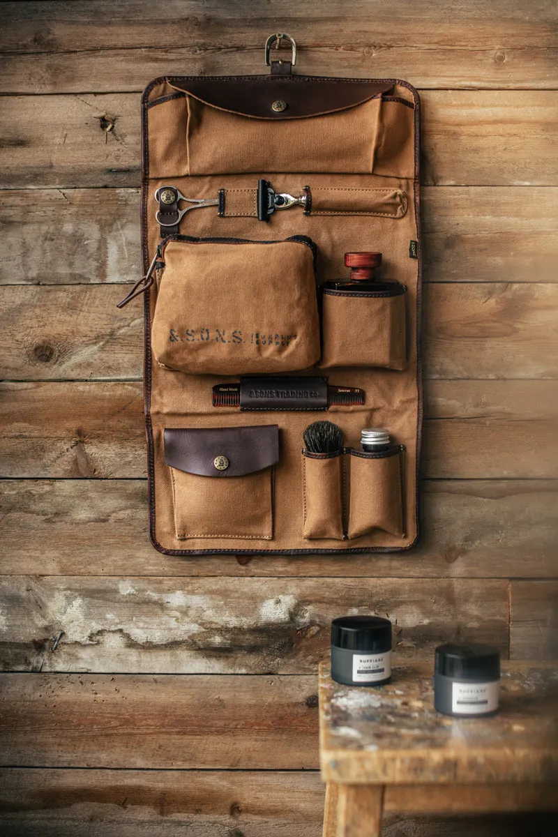 &SONS Essentials Toilet Bag Tan