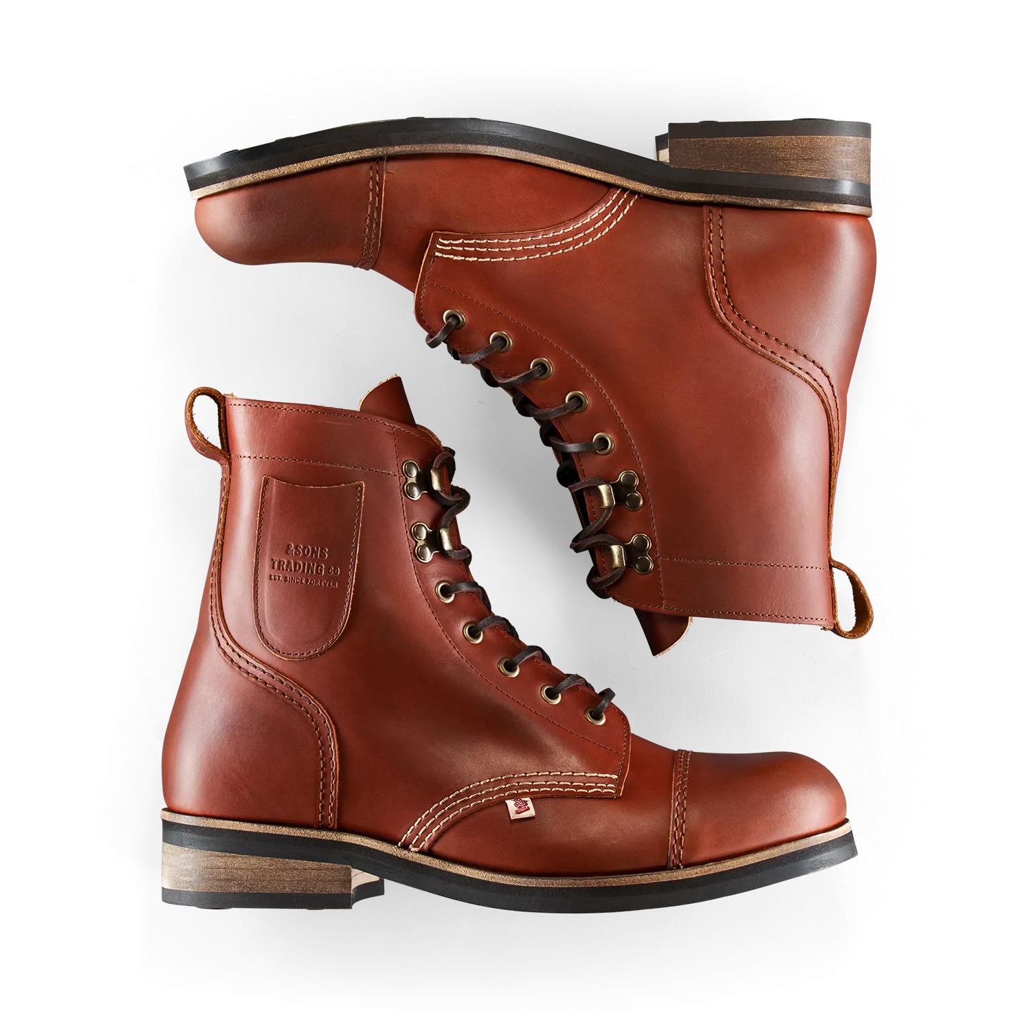 &SONS The Drover Boot Brown