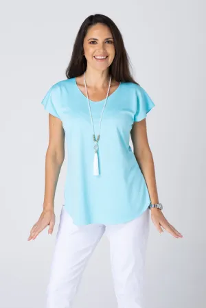 Aqua Activewear Short Sleeve Top