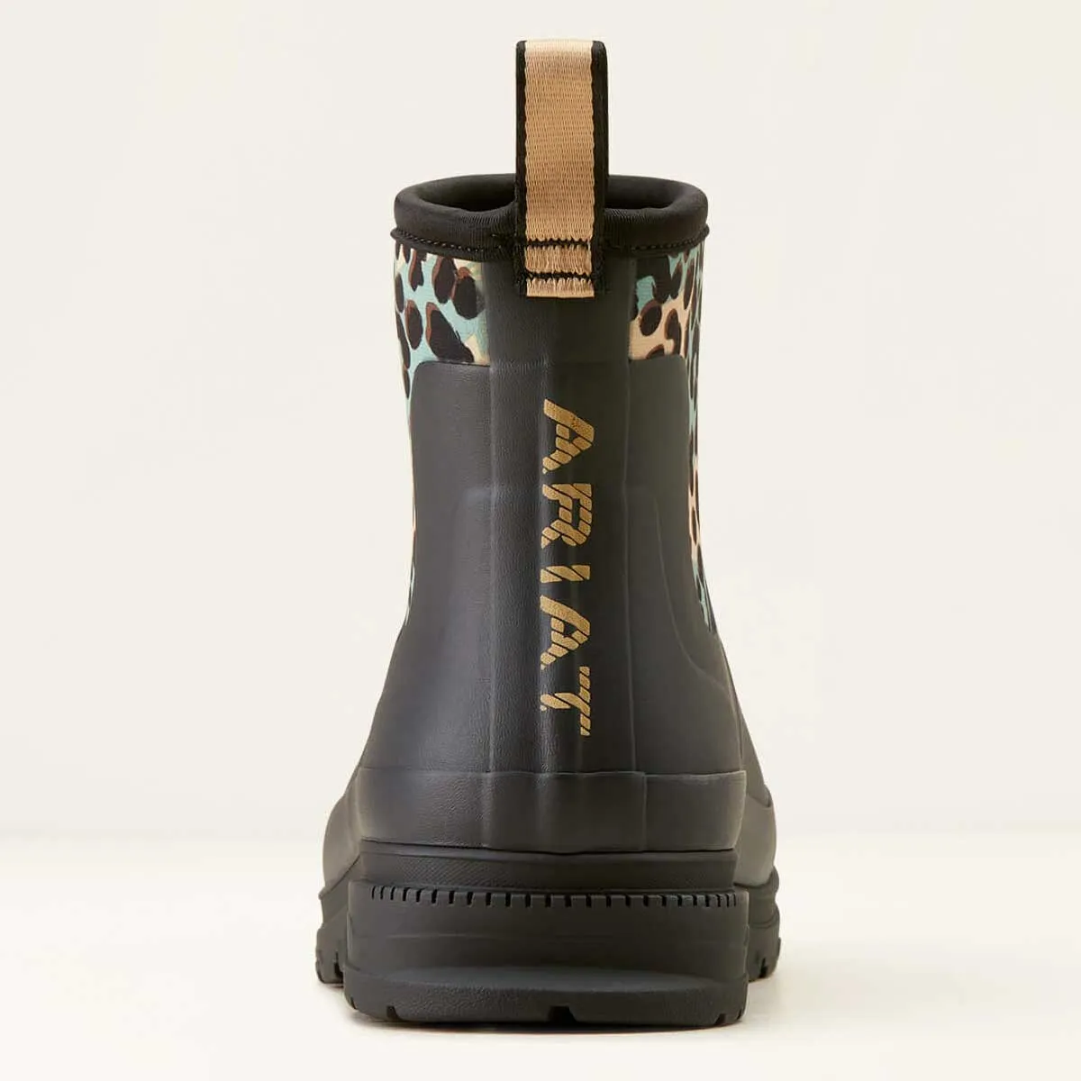 ARIAT Kelmarsh Shortie Rubber Boots - Womens - Black / Leopard Camo