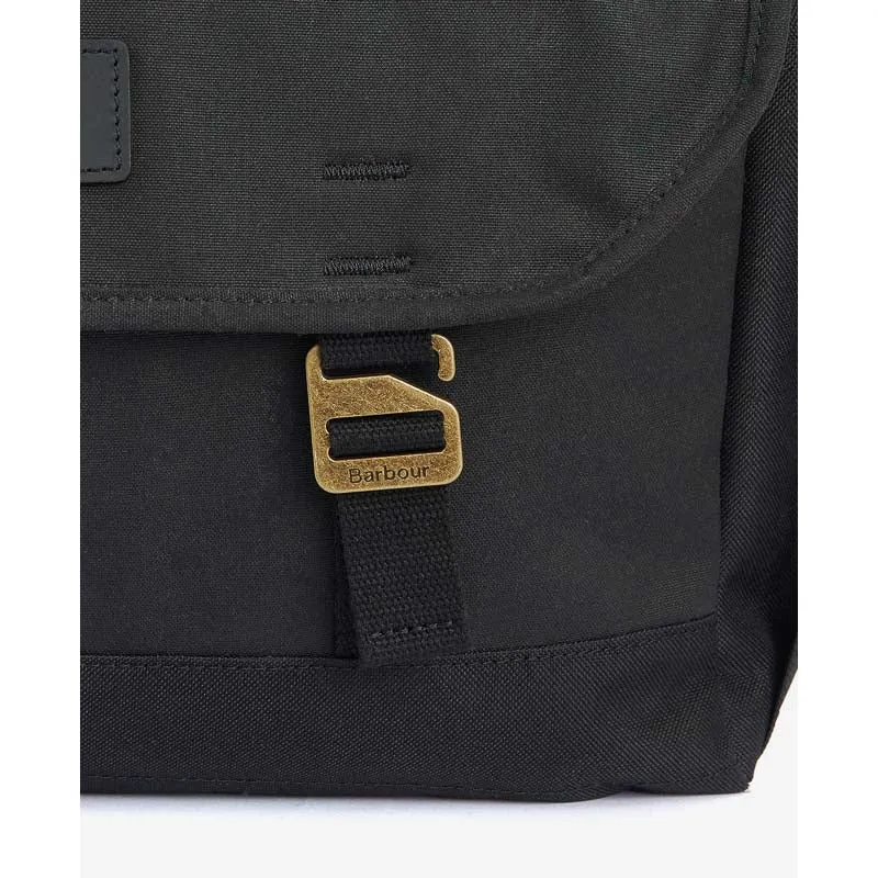 Barbour Essential Wax Messenger Bag - Black