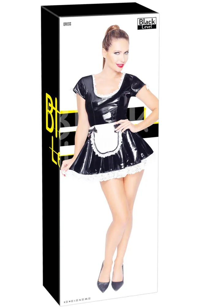 Black Level Vinyl French Maid Costume