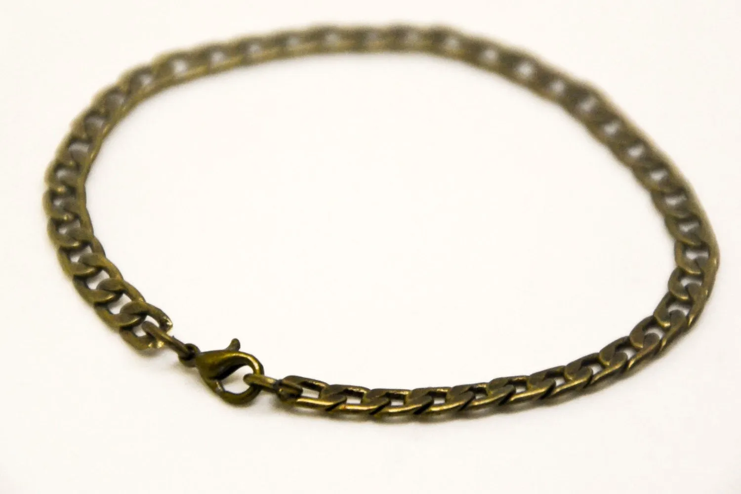 Bronze chain bracelet for men, gift for him