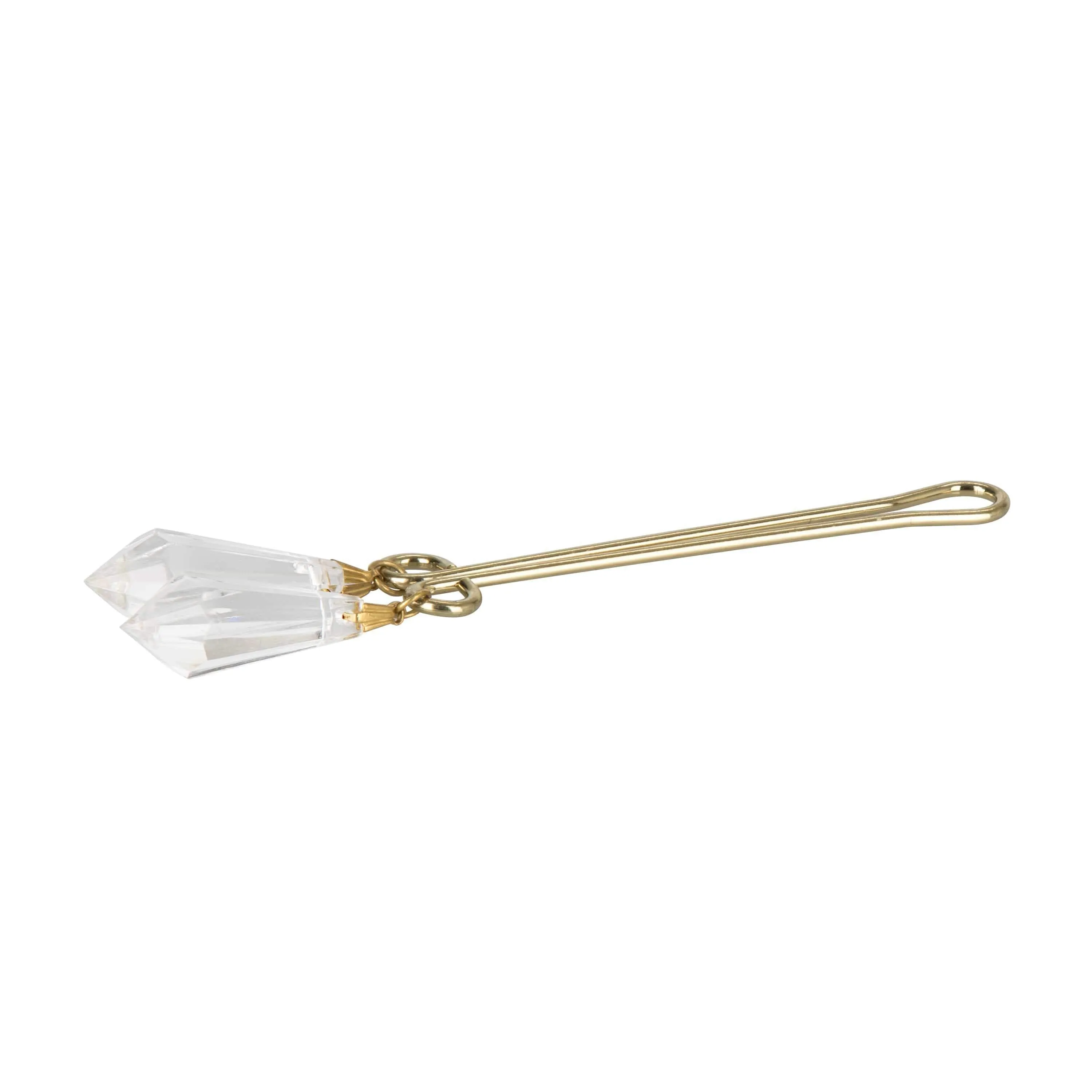 California Exotics - Intimate Play Crystal Clitoral Jewelry Clamp (Gold)