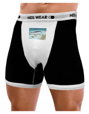 CO Snow Scene Text Mens Boxer Brief Underwear