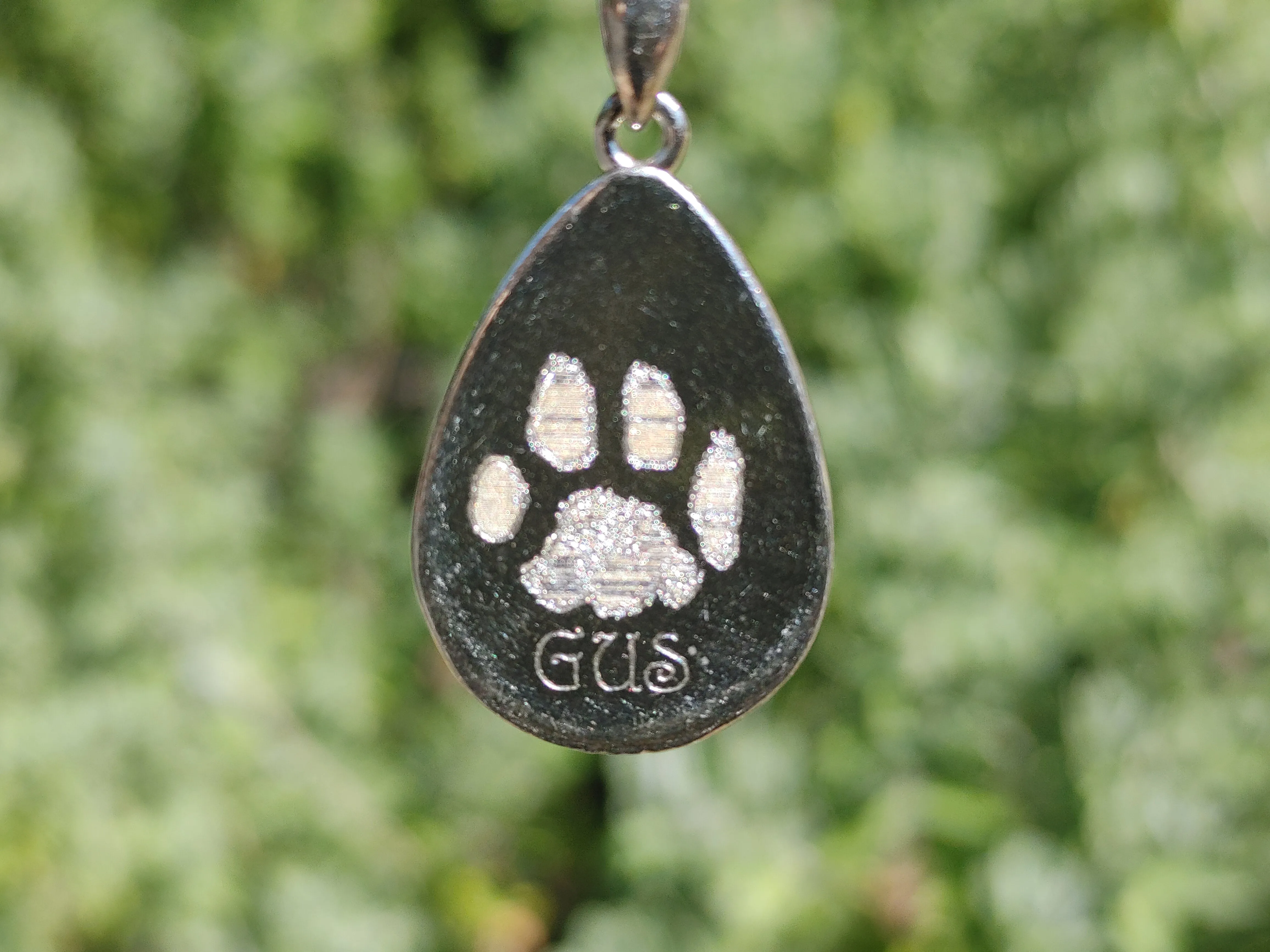 Colorful Cat Engravable Pendant