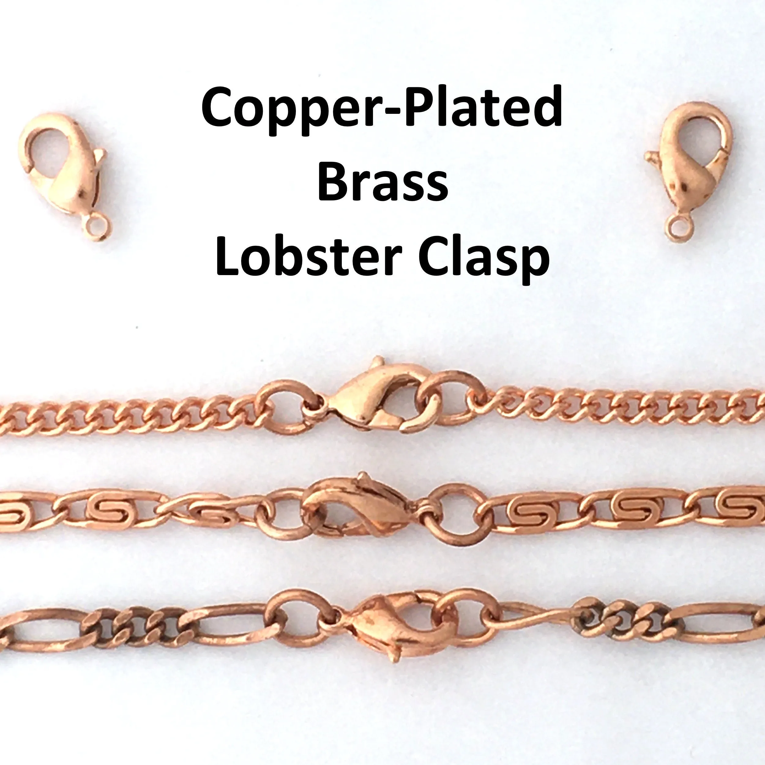 Copper Lobster Clasp Kit 3-piece Jewelry Repair Kit 12mm Copper Plated Clasp Single Pack And Bulk