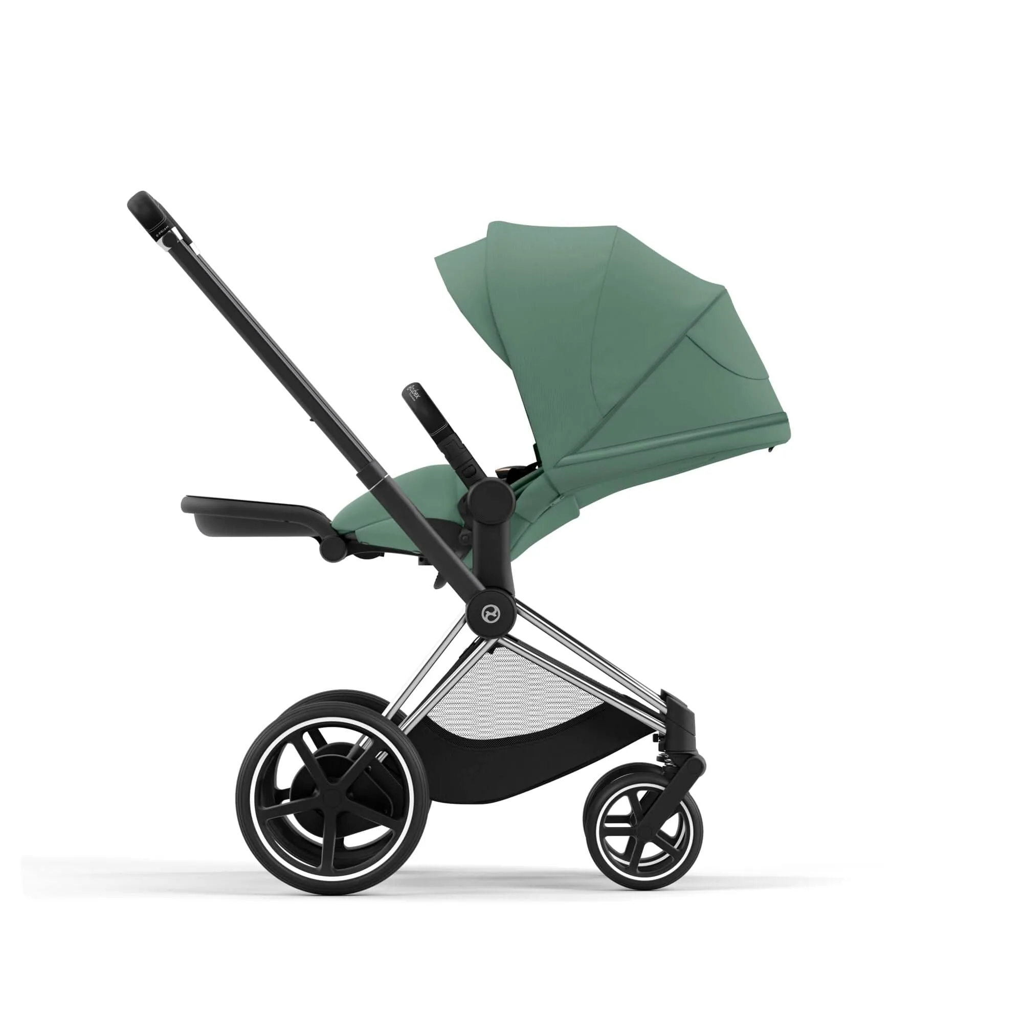 Cybex e-Priam & Lux Cot in Leaf Green