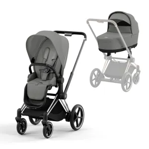 Cybex e-Priam & Lux Cot in Mirage Grey