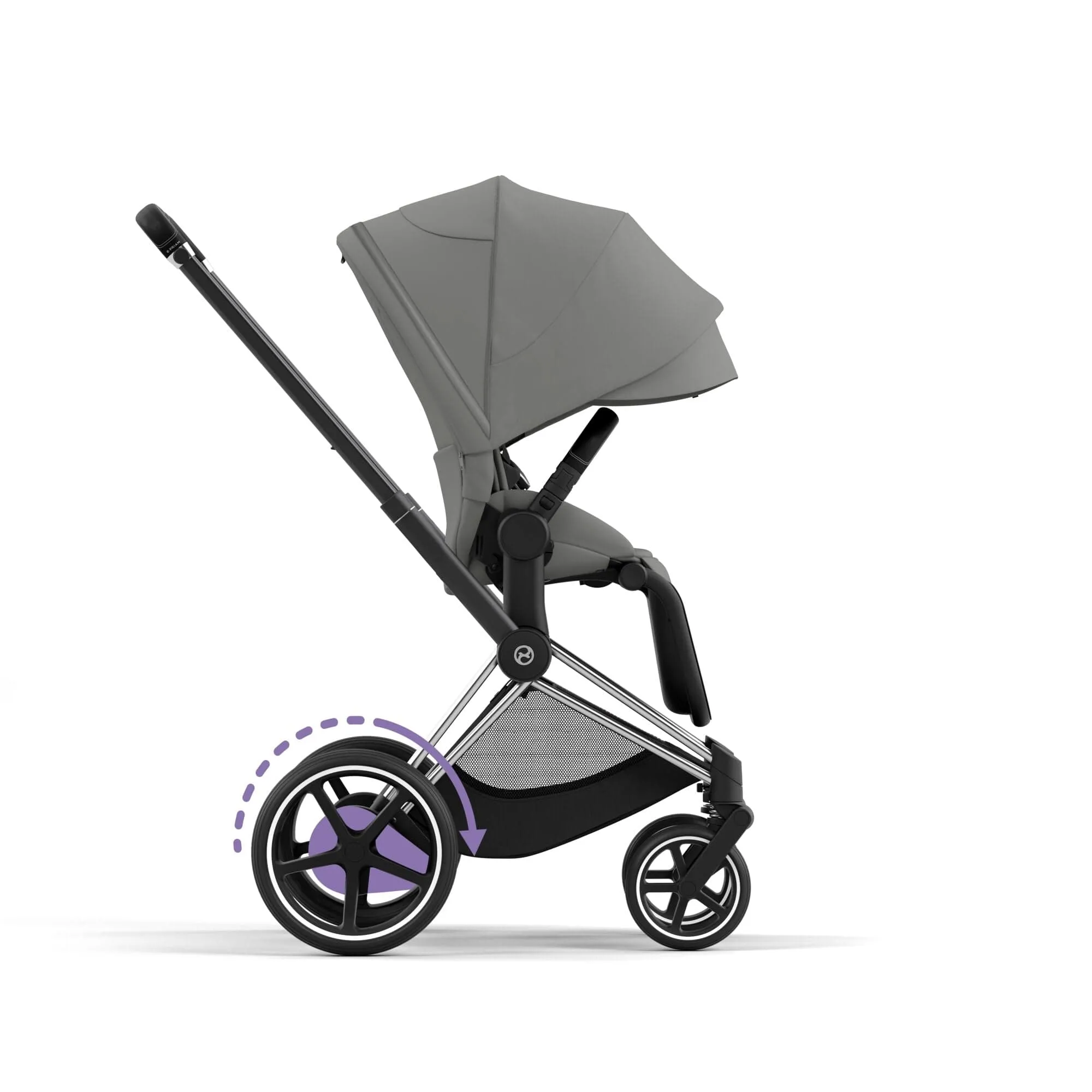 Cybex e-Priam & Lux Cot in Mirage Grey