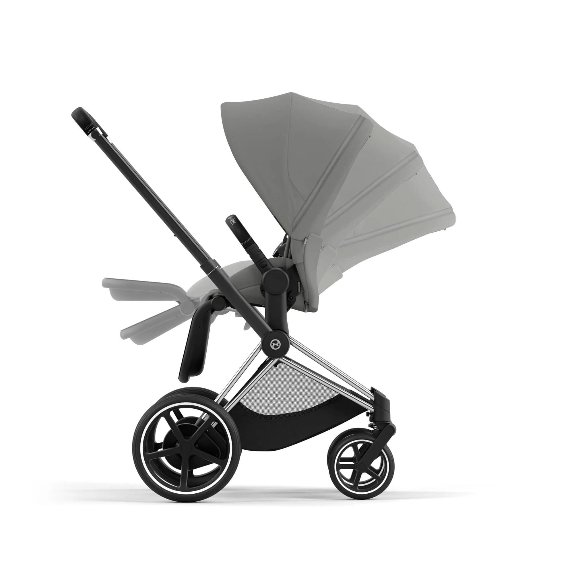 Cybex e-Priam & Lux Cot in Mirage Grey