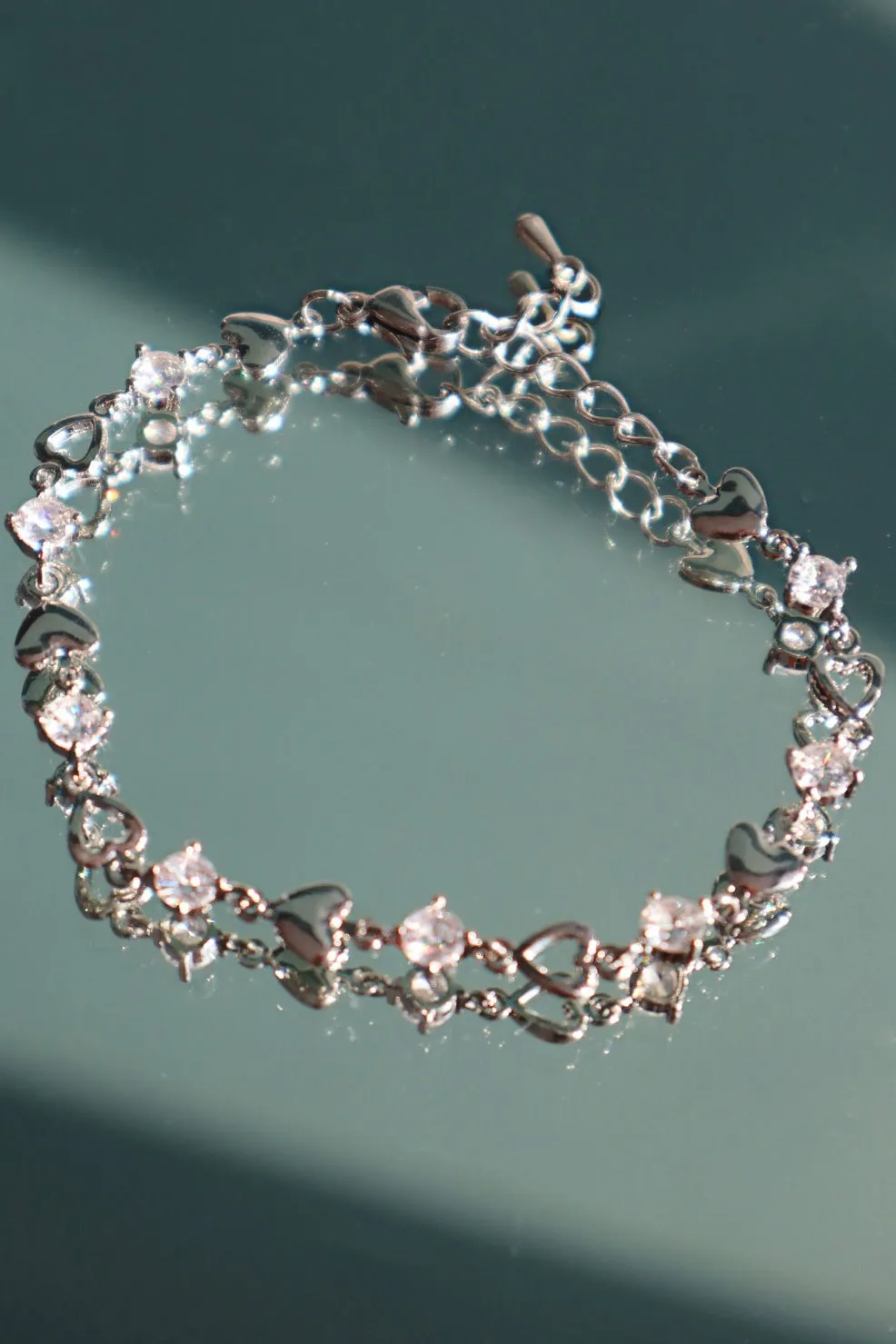 Diamonds Heart Bracelet