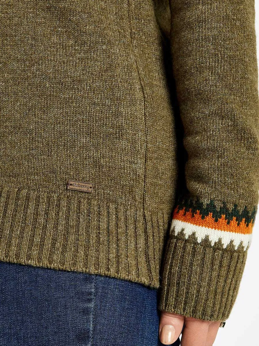 DUBARRY Riverdale Fair Isle Knitted Sweater - Women's - Dusky Green