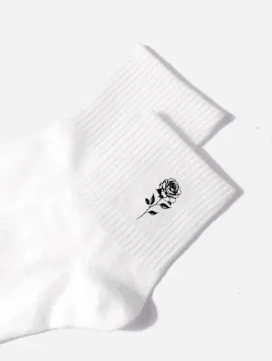 Elegant Rose Crew Socks Funny Socks for Women Novelty Socks Funky Socks Gift for