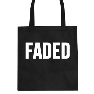 Faded Marijuana Weed Print Tote Bag