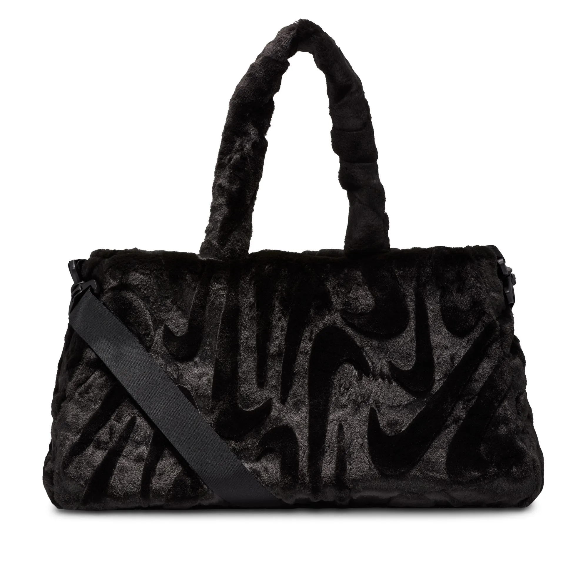 FAUX FUR TOTE "BLACK"