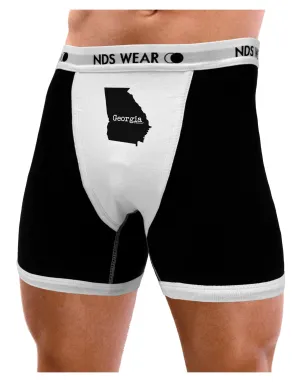 Georgia - United States Shape Mens Boxer Brief Underwear by TooLoud