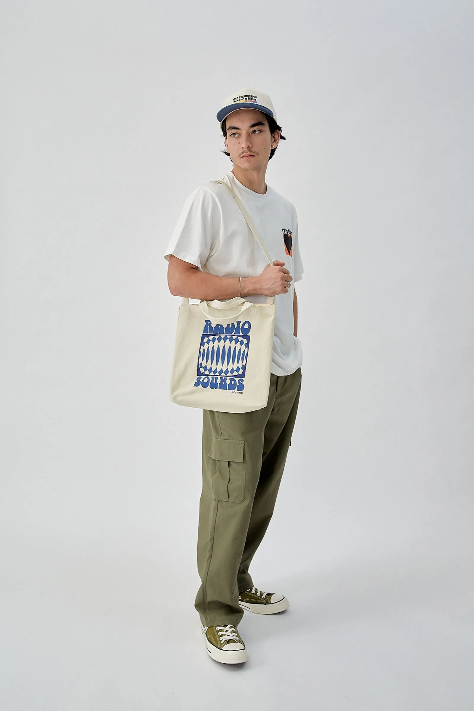 Interrupted Record Tote Bag Natural