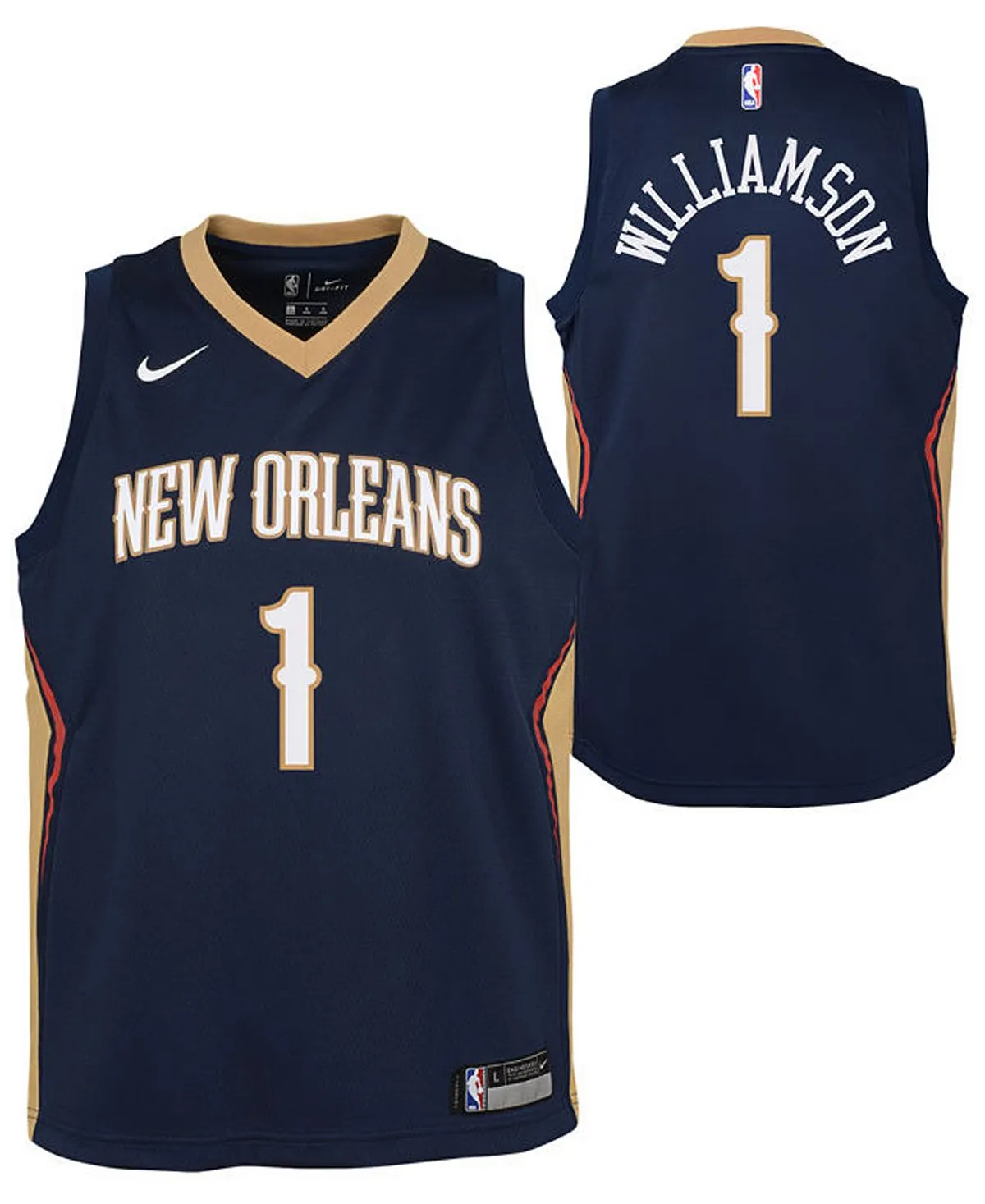 Jersey Big Boys Zion Williamson New Orleans Pelicans Icon Swingman Nike