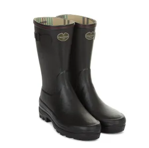 LE CHAMEAU Boots - Ladies Giverny Jersey Lined Bottillon - Black