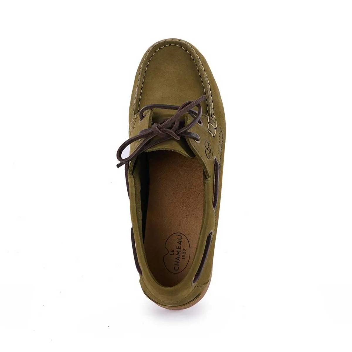 LE CHAMEAU Galion Deckshoes - Women's - Iconic Green Nubuck