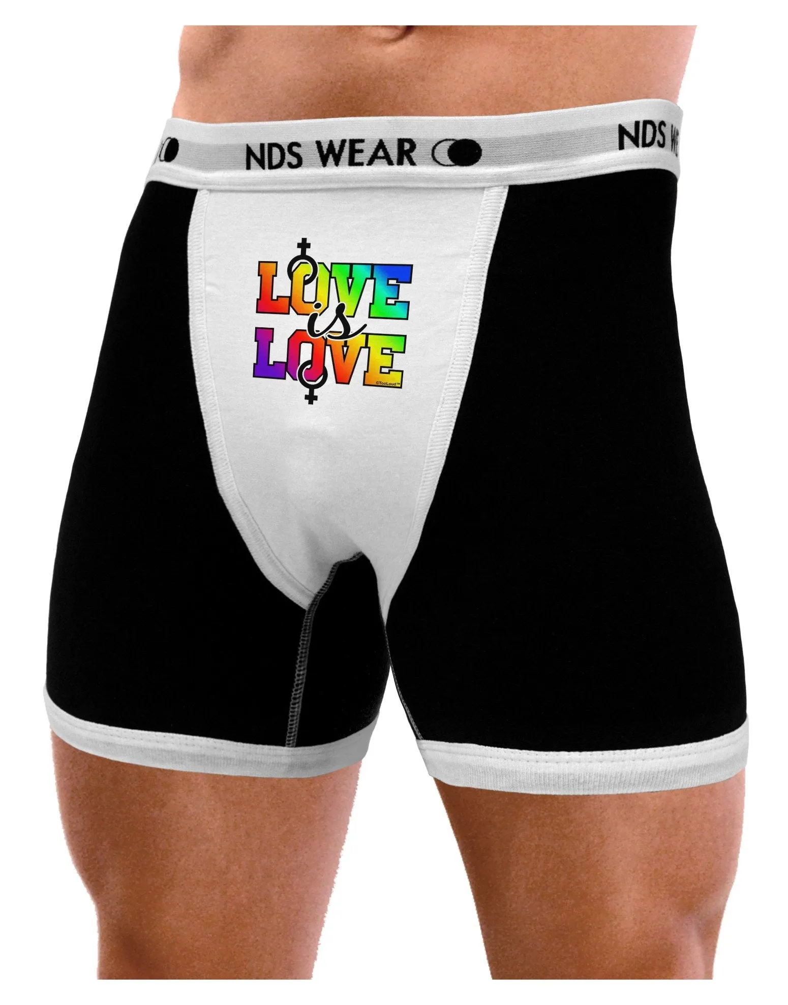 Love Is Love Lesbian Pride Mens Boxer Brief Underwear