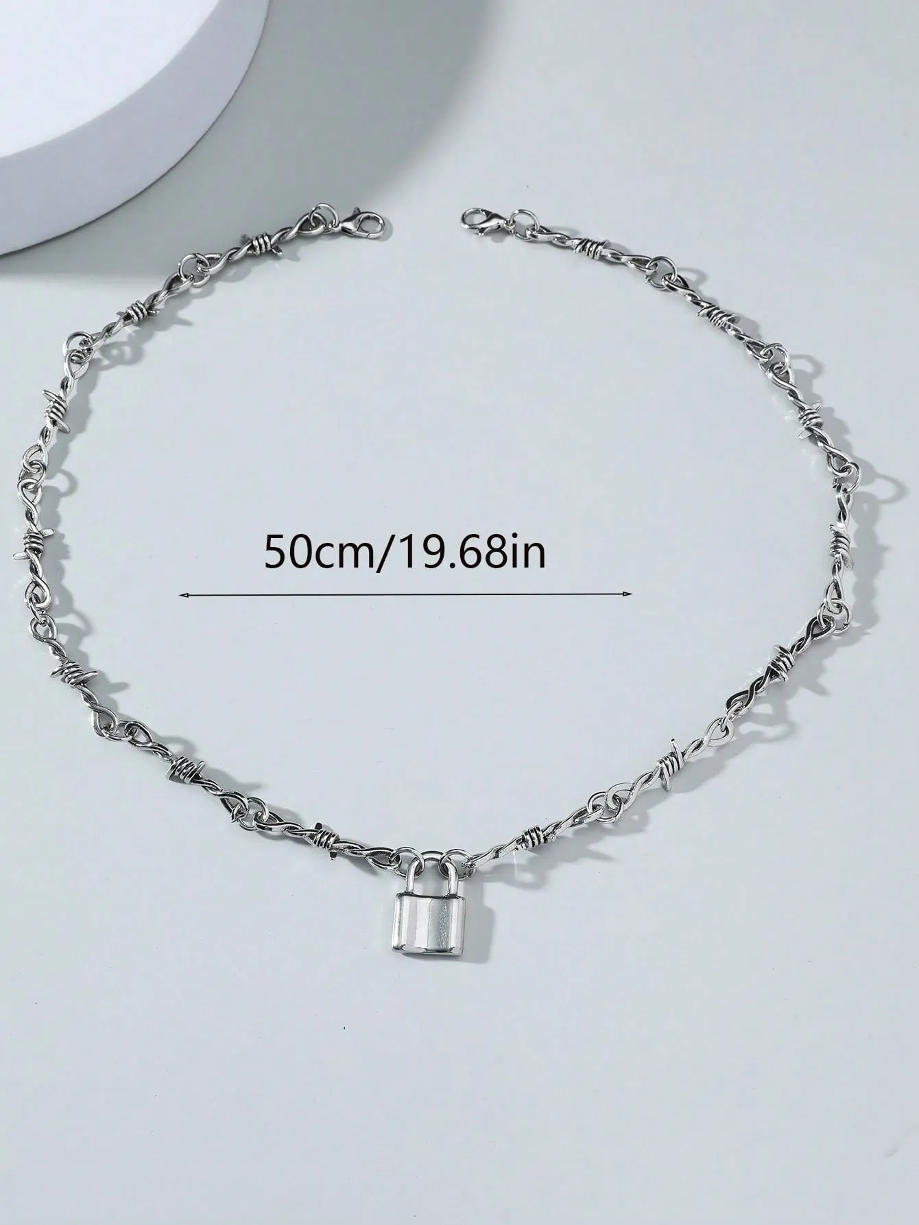 Men Lock Pendant Necklace for Men Jewelry for Men Gift for Men Fashion