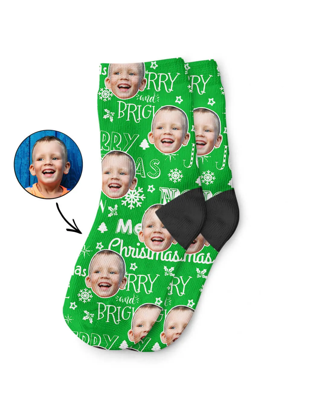 Merry Christmas Kids Socks