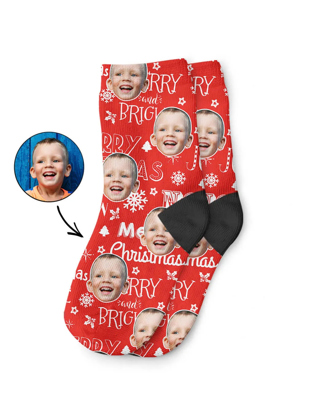 Merry Christmas Kids Socks