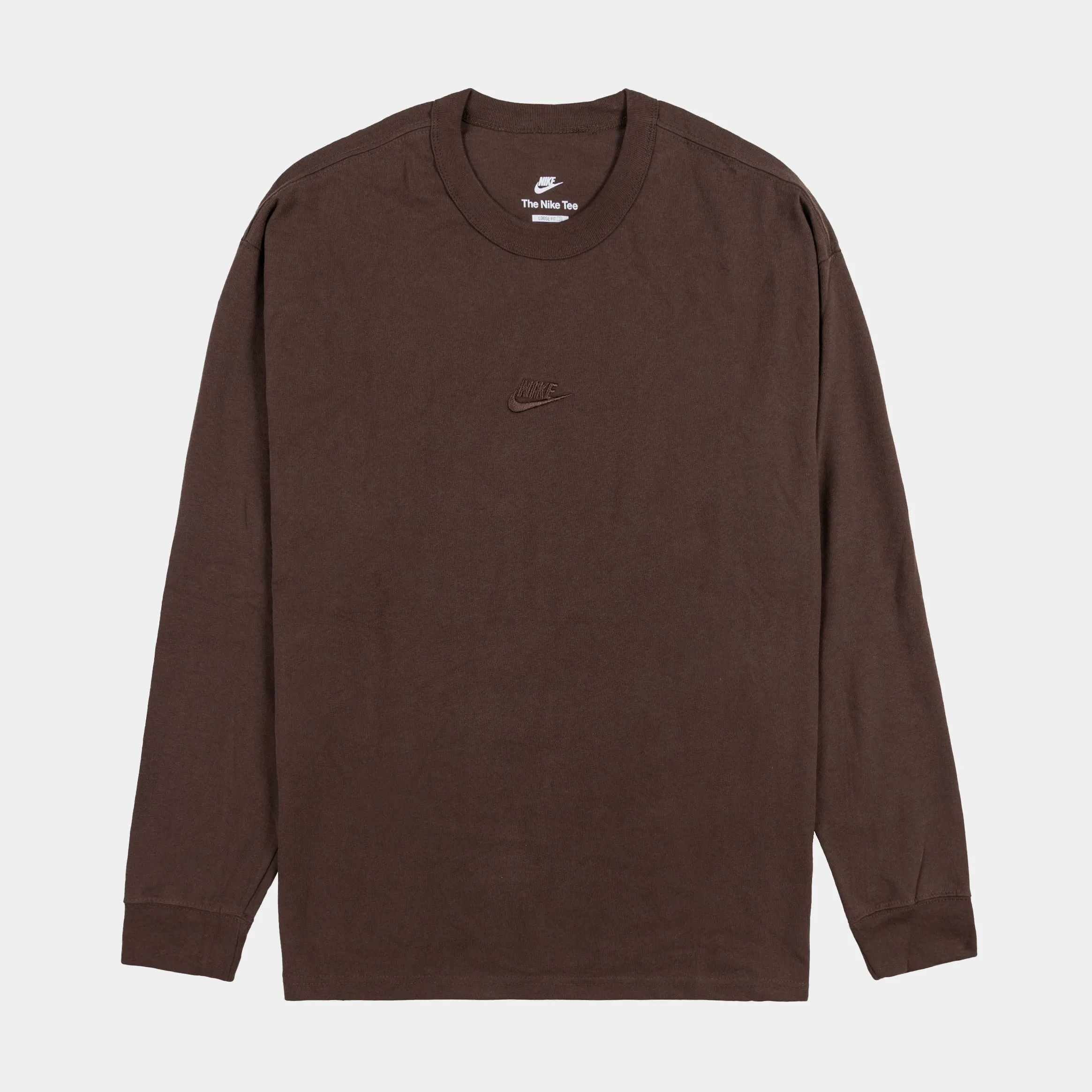 NSW Premium Essentials Mens Longsleeve Shirt (Brown)