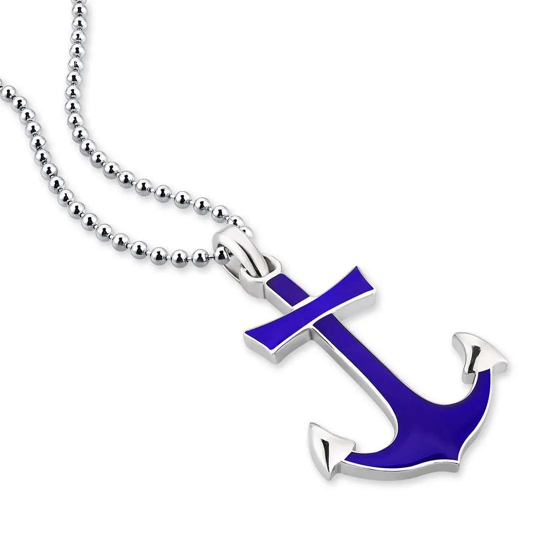 Ocean Anchor Pendant in Silver (Pendant only)