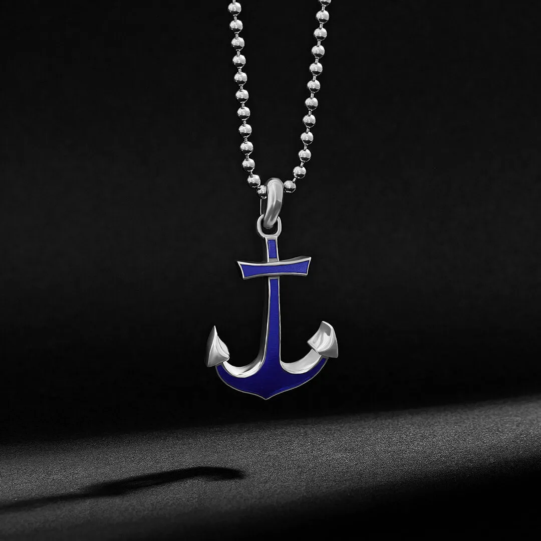 Ocean Anchor Pendant in Silver (Pendant only)