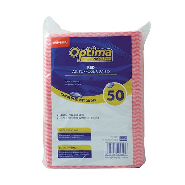 Optima All Purpose Cloths X 50