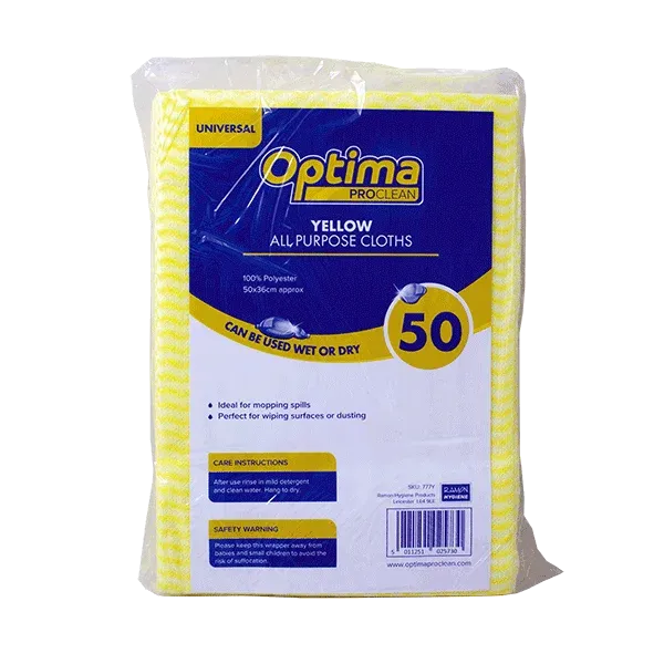 Optima All Purpose Cloths X 50